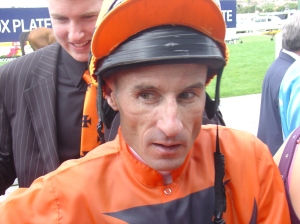 Glenn Boss after his ride on Samantha Miss, Cox Plate 2008